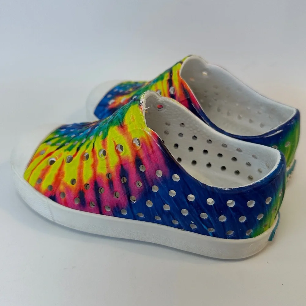 Native Tie Dye Rainbow Toddler‎ Kids Shoes C7